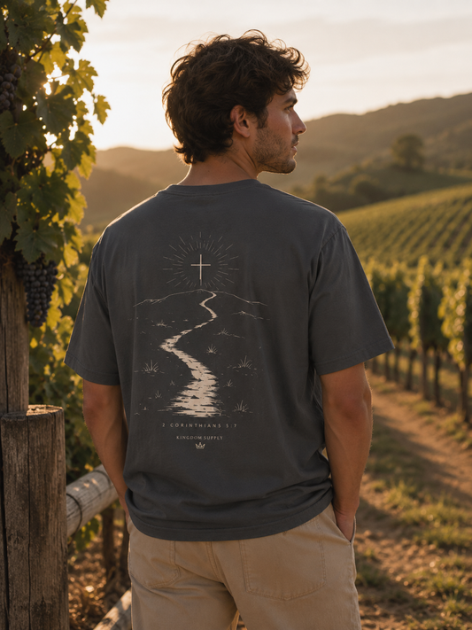 Walk By Faith Christian T-Shirt | 2 Corinthians 5:7