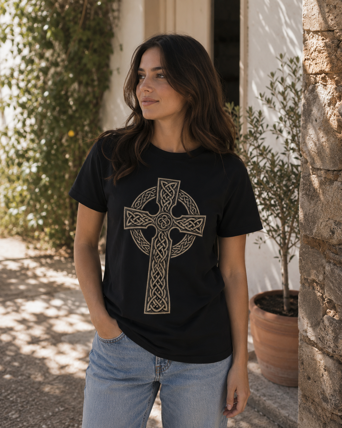 Celtic Cross Christian T-Shirt | Kingdom Supply Faith Streetwear
