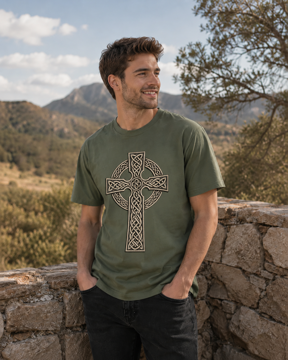 Celtic Cross Christian T-Shirt | Kingdom Supply Faith Streetwear