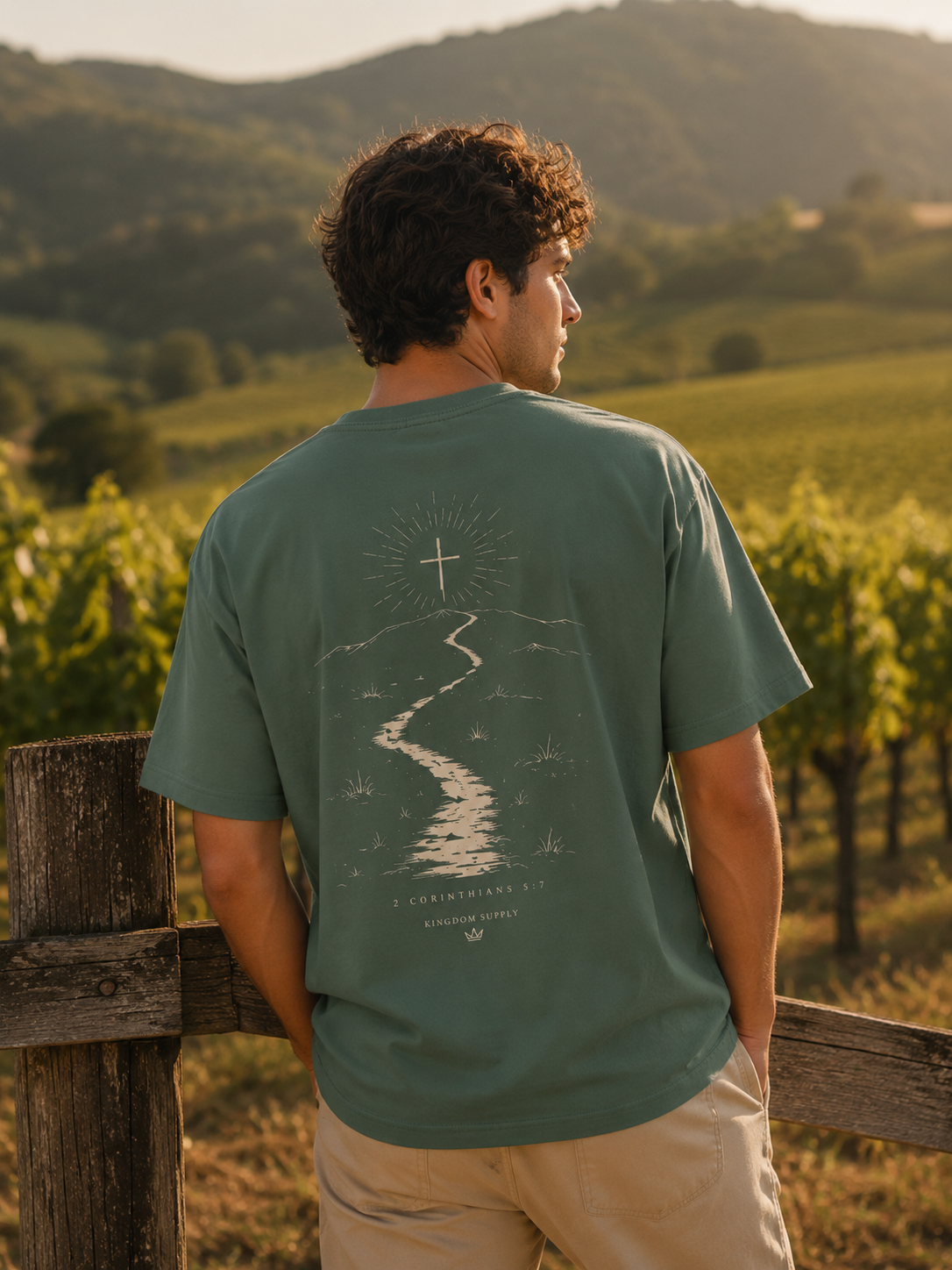 Walk By Faith Christian T-Shirt | 2 Corinthians 5:7