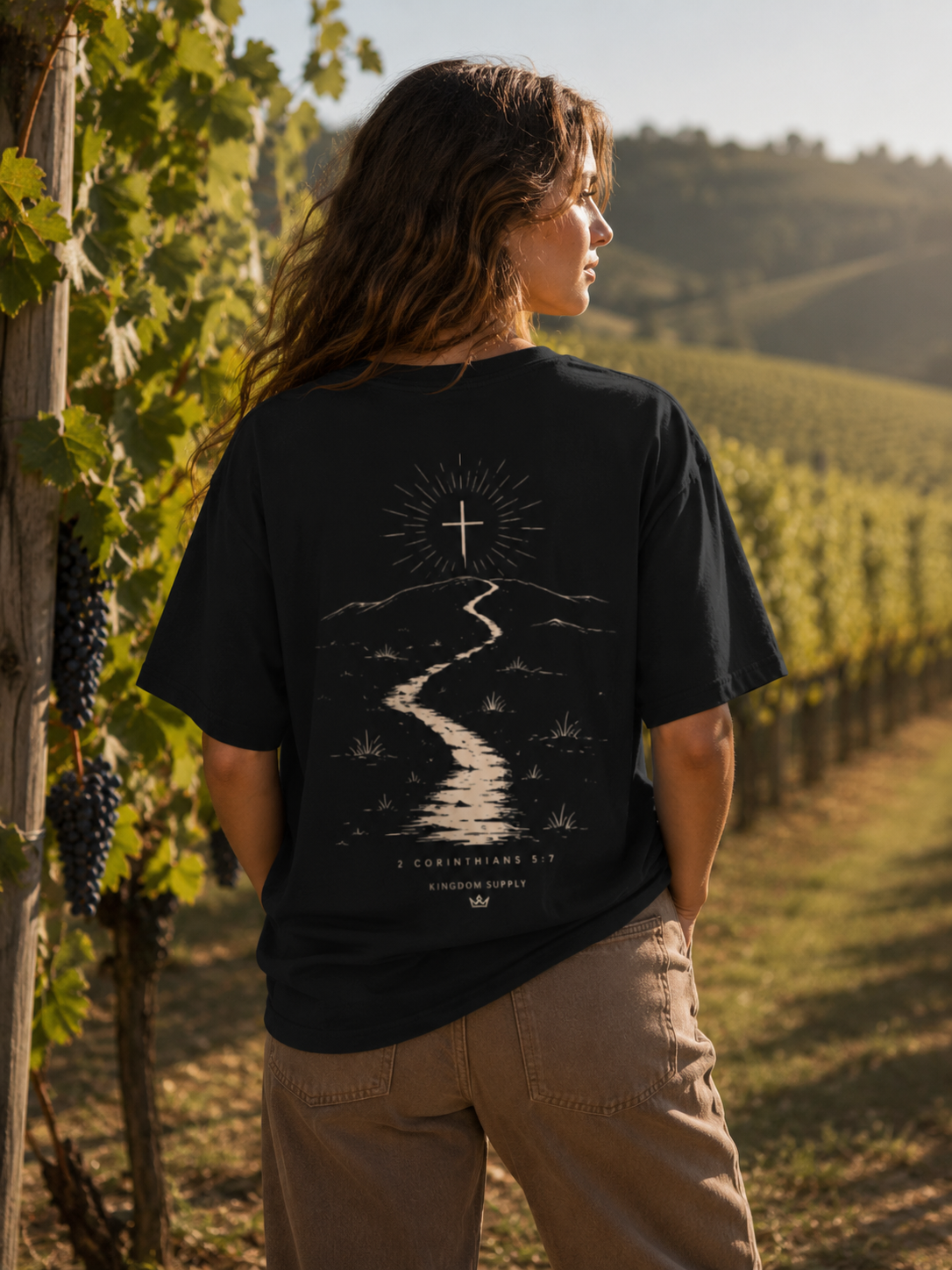 Walk By Faith Christian T-Shirt | 2 Corinthians 5:7
