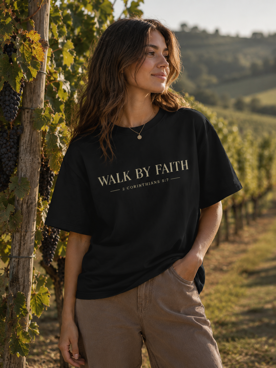 Walk By Faith Christian T-Shirt | 2 Corinthians 5:7