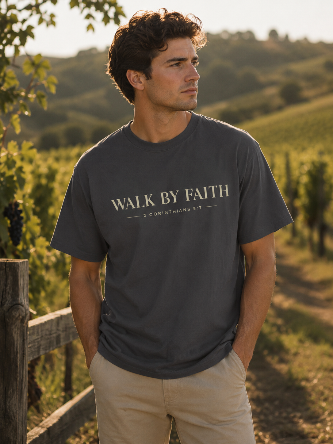 Walk By Faith Christian T-Shirt | 2 Corinthians 5:7