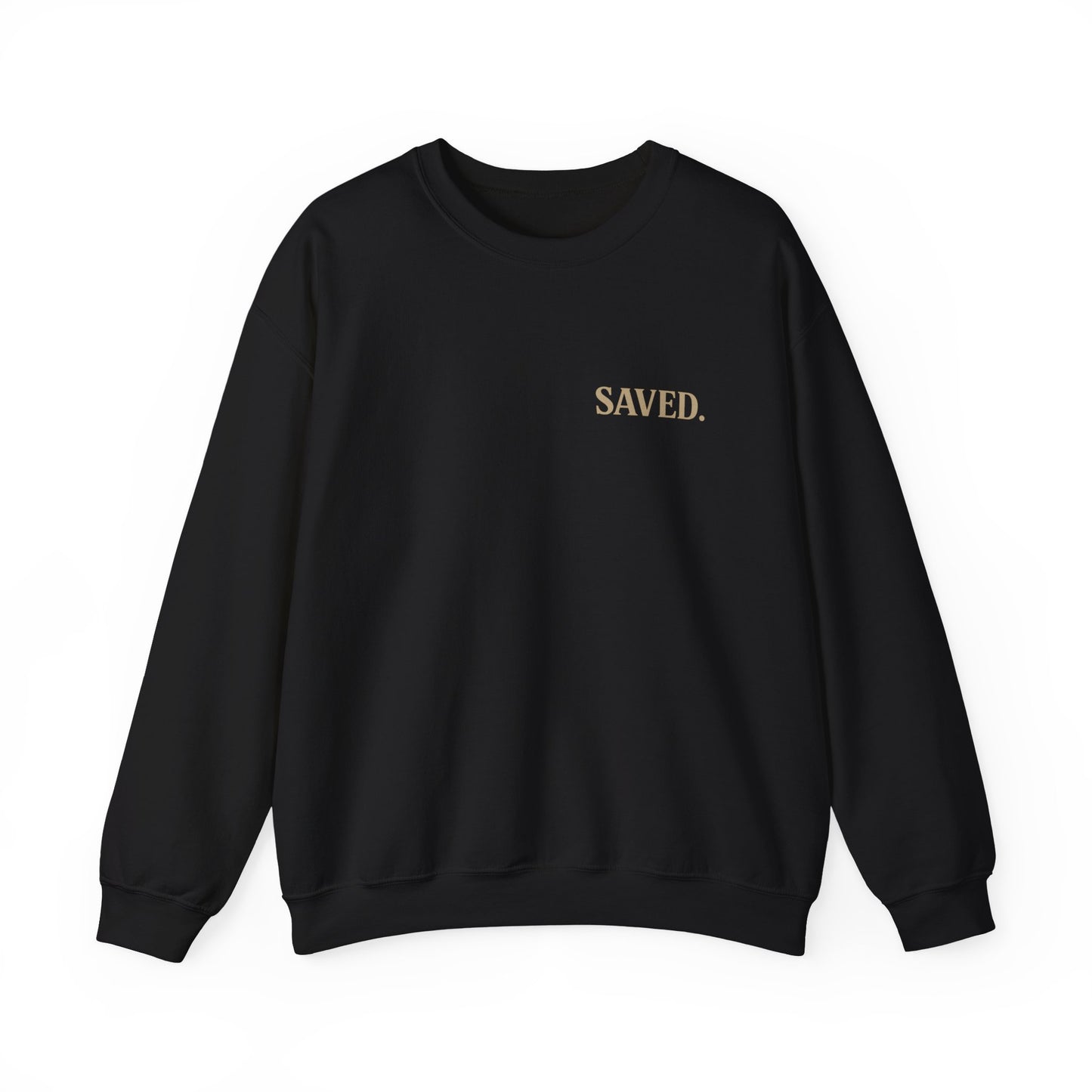 Saved Heavy Blend Crewneck Sweatshirt | Minimal Christian Streetwear